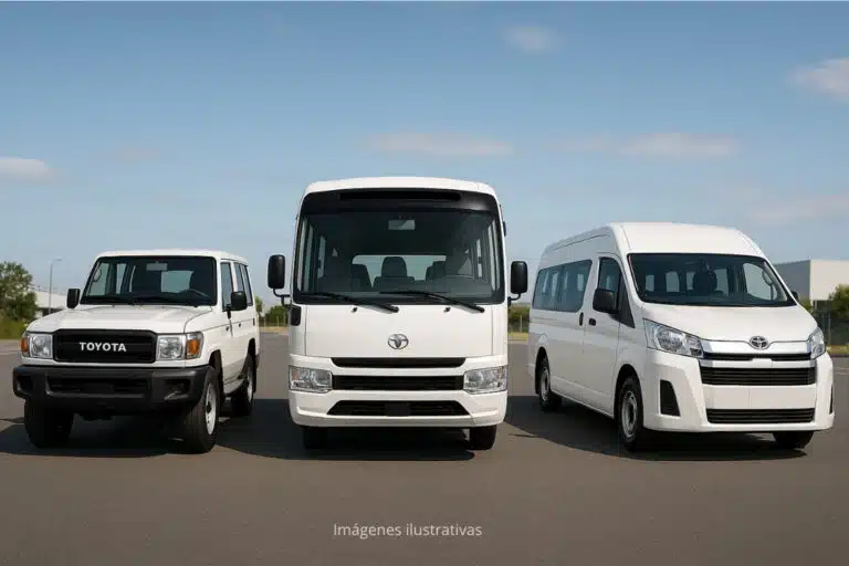 Toyota Coaster, Hiace o Serie 78 vehículos comerciales confiables y duraderos