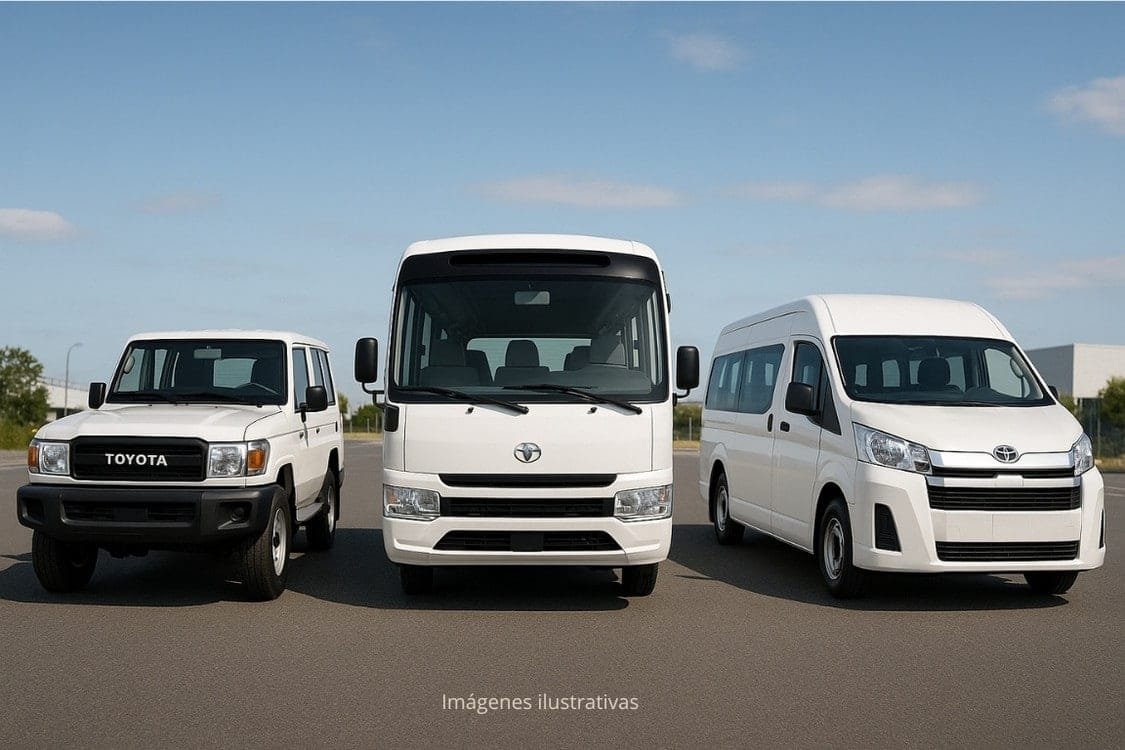 Toyota Coaster, Hiace o Serie 78 vehículos comerciales confiables y duraderos