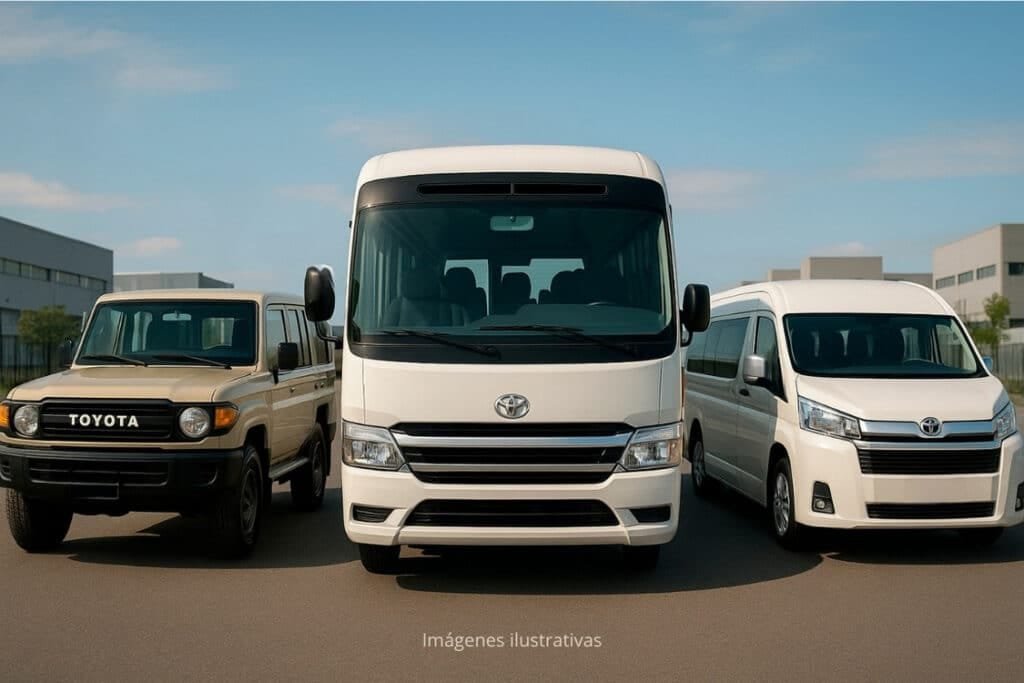 Toyota Coaster, Hiace o Serie 78 vehículos comerciales confiables y duraderos