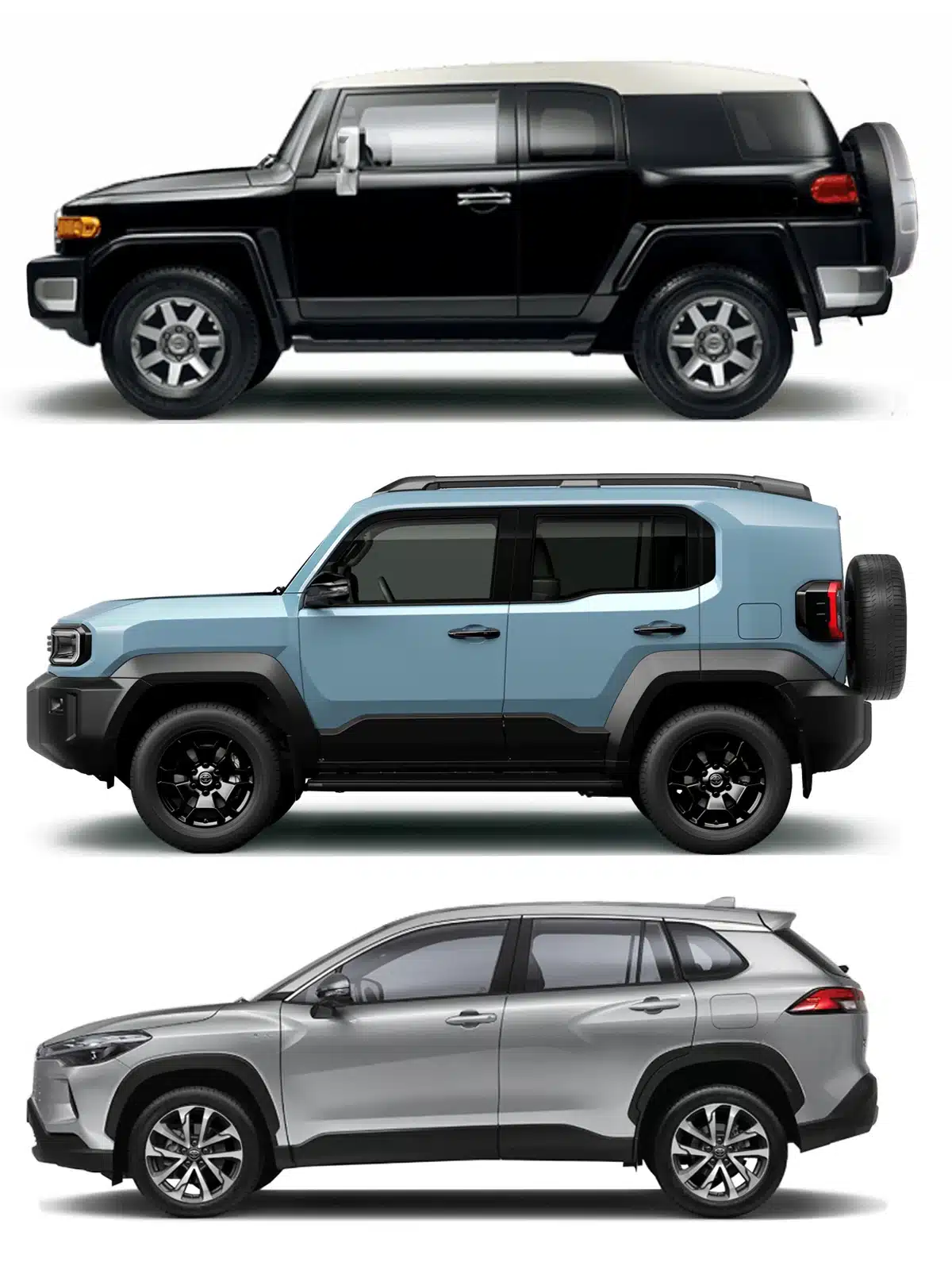 2027 land cruiser fj vs fj cruiser vs corolla cross 2027 land cruiser fj vs fj cruiser vs corolla cross